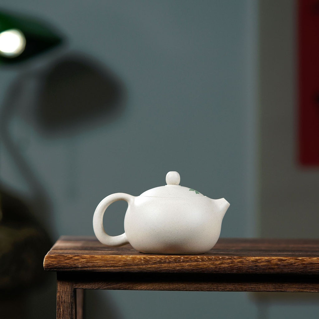 Bai Duan Ni Xishi Teapot - Peony Relief